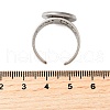 304 Stainless Steel Cuff Ring Components STAS-V012-01C-P-3