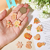 CHGCRAFT 40Pcs 10 Styles Christmas Theme Opaque Resin Imitation Biscuit Decoden Cabochons RESI-CA0001-75-3