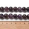 Round Natural Chevron Amethyst Bead Strands G-S380-01B-01-4