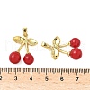 Brass Resin Pendants KK-B139-12G-3