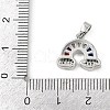 Brass Micro Pave Cubic Zirconia Pendants KK-L231-02P-3