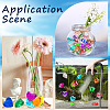 SOFPLATE 10Pcs 10 Colors Transparent Acrylic Beads TACR-SP0001-16-5