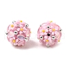 Handmade Polymer Clay Rhinestone Beads FIND-NH0001-15E-2