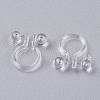 Plastic Clip-on Earring Findings X-KY-K012-02-2