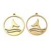 Ion Plating(IP) 304 Stainless Steel Pendants STAS-K020-18G-1