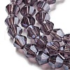 Transparent Electroplate Glass Beads Strands EGLA-A039-T4mm-A04-3
