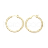 Circle Ring Rack Plating Brass Cubic Zirconia Hoop Earrings for Women EJEW-K245-18G-1