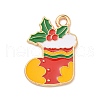 Christmas Theme Alloy Enamel Pendants ENAM-I060-01I-1