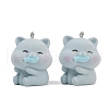 Flocky Resin Pendants FIND-A052-01-1