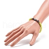 5Pcs 5 Color Polymer Clay Disc Surfer Stretch Bracelets Set BJEW-JB08801-5