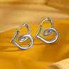 Non-Tarnish Stainless Steel Hoop Earring for Women NS6232-2-1