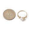 Mother's Day Jewellery Natural Pearl Round Braided Bead Style Rings RJEW-JR00609-3