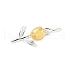925 Sterling Silver Tulip Flower Charms STER-S011-01GS-2