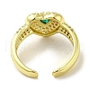 Brass Micro Pave Cubic Zirconia Rings for Women RJEW-E295-08G-02-3