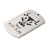 Non-Tarnish 304 Stainless Steel Pendants STAS-C098-01D-P-2