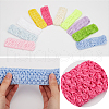Gorgecraft 30Pcs 10 Colors Polyester Crochet Elastic Headbands OHAR-GF0001-33A-6