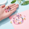 50Pcs 10 Colors Synthetic Moonstone Beads Strands G-YW0001-08-10