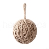 Yarn Knitted Christmas Ball Ornaments AJEW-P106-01F-1