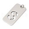 304 Stainless Steel Pendants STAS-M115-01P-S-2