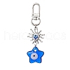 Evil Eye Lampwork Pendant Decorations HJEW-JM01997-04-1
