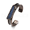 Natural Kyanite Open Cuff Bangles BJEW-A015-01R-2