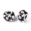 Handmade Lampwork European Beads LAMP-Q029-03K-2