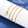 Brass Chain Necklaces MAK-L009-11G-2