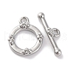 Brass Toggle Clasps KK-S403-22P-2