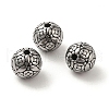 Round with Cross 304 Stainless Steel Beads STAS-E215-01AS-1
