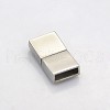 Cuboid 304 Stainless Steel Bayonet Clasps STAS-N042-03-3