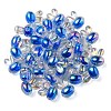 UV Plating Rainbow Iridescent Acrylic Beads PACR-E001-05A-3