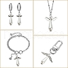 40Pcs 8 Styles Acrylic Imitation Pearl & Alloy Charms PALLOY-CJ0002-67-6