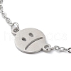 Tarnish Resistant 201 Stainless Steel Link Bracelets with Cable Chains BJEW-P297-01P-D-2