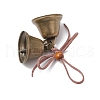 Iron Bell & Tibetan Style Alloy Pendant Decorations HJEW-JM03370-01-4