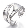 304 Stainless Steel Cuff Ring RJEW-N038-112P-1