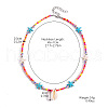Summer Beach Natural Shell Pendant Glass Seed Beaded Necklaces for Women FS-WGEF253-03-3