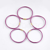 PVC Plastic Buddhist Bangle Sets BJEW-T008-09R-2