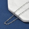 304 Stainless Steel Paperpclip Chains Bracelets for Women BJEW-U043-01P-2