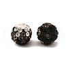 Two-Tone Color Handmade Polymer Clay Disco Ball Beads X-RB-R041-07-3
