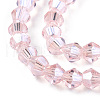 Transparent Electroplate Glass Beads Strands GLAA-F029-2mm-C26-3