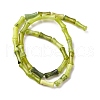 Natural Xiuyan Jade Beads Strands G-L624-G05-12x5mm-3