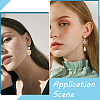 SUNNYCLUE 60Pcs 6 Styles Brass Stud Earring Post KK-SC0005-13-5
