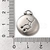 304 Stainless Steel Pendants STAS-L022-306AS-06-3