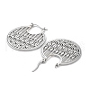 Non-Tarnish 304 Stainless Steel Hollow Round Hoop Earrings for Women EJEW-R156-10P-2