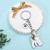 WEWAYSMILE Dog Keychain Car Keychain Pet Pendant Key-Ring Lovely Dog Key-ring Portable Metal Keychain Gift for Pet Lover Birthday Puppy Theme Party Supplies (Terrier) JX803A-3