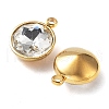 Golden 304 Stainless Steel Charms STAS-Q307-02G-01-2