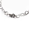 304 Stailess Steel Heart Link Bracelets BJEW-N280-04-2