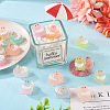 24Pcs 12 Colors Luminous Translucent Resin Cabochons DIY-TA0004-60-8