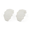 Hollow Camber Brass Stud Earrings EJEW-Q391-21S-03-2