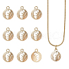 DICOSMETIC 10Pcs Brass Pendants FIND-DC0006-34-1